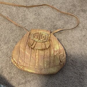 Sharif Gold Crossbody Bag